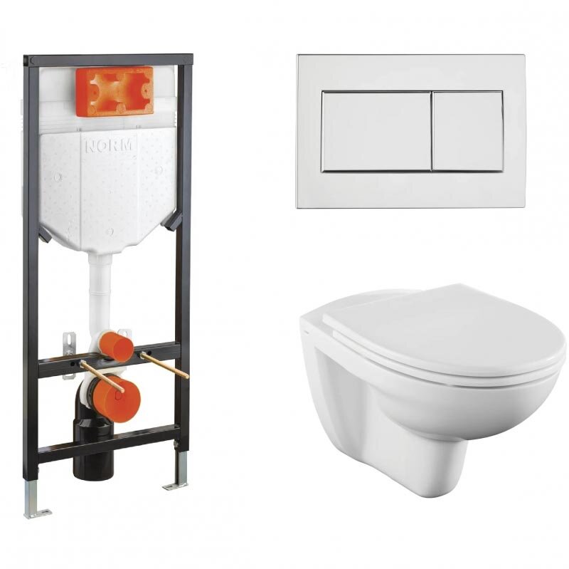 Изображение товара Vitra Norm Fit 9773B099-7207: инсталляция с унитазом, крышка микролифт Изображение товара Vitra Norm Fit 9773B099-7207: инсталляция с унитазом, крышка микролифт
