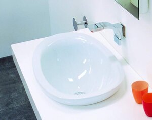 Изображение товара Раковина Flaminia IO4260 белая, 60х50 см, дизайнерская, фаянс