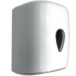 Изображение товара Диспенсер Nofer для рулонной бумаги, пластиковый, с центральной вытяжкой, белая поверхность, 04108.W