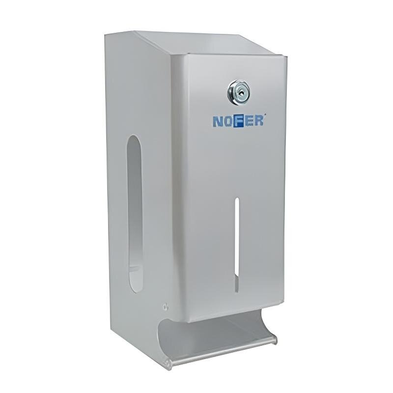 Изображение товара Диспенсер для туалетной бумаги из нержавеющей стали Nofer 05101, замок и ключ