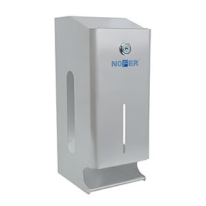 Изображение товара Диспенсер Nofer 05101.S 28 см, для туалетной бумаги прямоугольный, нержавеющая сталь матовая