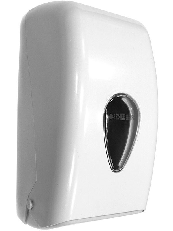 Изображение товара Диспенсер Nofer для листовой туалетной бумаги пластиковый замок ключ 05118