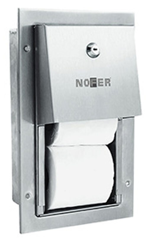 Изображение товара Диспенсер для туалетной бумаги Nofer двойной матовая поверхность испанский дизайн
