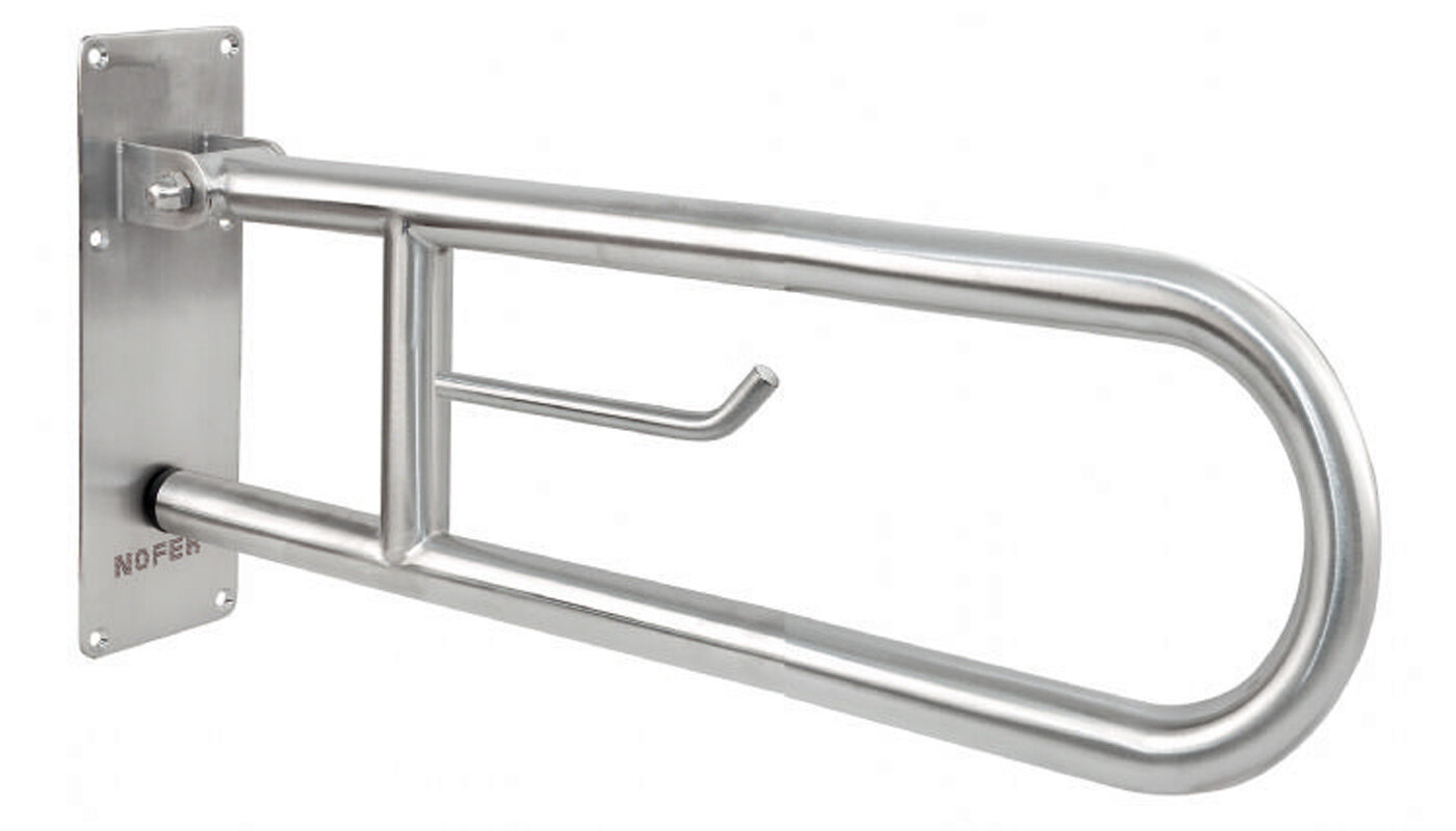 Изображение товара Поручень полукруглый для инвалидов из нержавеющей стали 600мм от Nofer