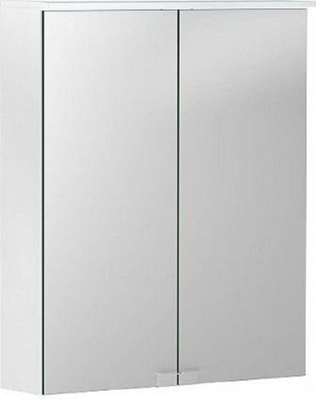 Изображение товара Зеркальный шкаф Geberit Option 500.258.00.1, 55 см, с LED подсветкой, цвет белый матовый