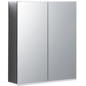 Изображение товара Зеркальный шкаф Geberit Option 500.593.00.1, 60 см, с LED подсветкой, цвет темно-серый 