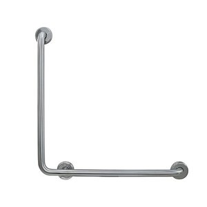 Изображение товара Поручень Nofer 15060.B 60 см настенный угловой для людей с огр. возможностями, нержавеющая сталь глянцевая