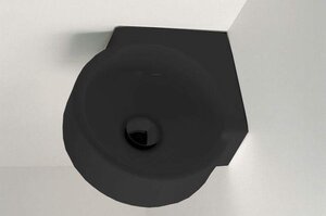 Изображение товара Раковина Flaminia Mini Twin 5060.9004 D28,5x11 см черная подвесная