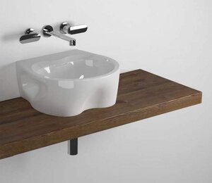 Изображение товара Раковина Flaminia Void VD44L 44x42 см белая для ванной и кухни