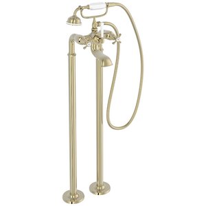 Изображение товара Напольный смеситель Jacob Delafon Cleo 1889, E24314-BGG для ванны и душа, глянцевое золото
