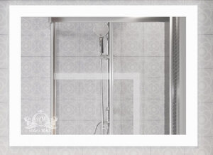 Изображение товара Зеркало Art&Max Soli AM-Sol-800-600-DS-F-H 80 x 60 см с подсветкой, диммер, антизапотевание