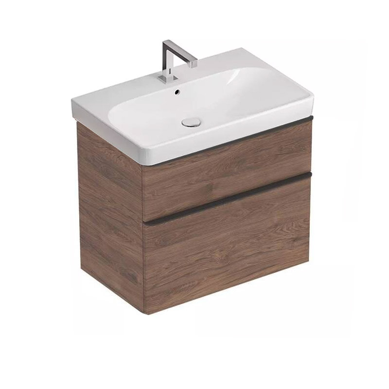 Изображение товара Тумба под раковину Geberit Smyle Square, орех пекан, 73,4 см