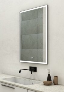 Изображение товара Зеркало Art&Max Arezzo AM-Are-600-800-DS-FC 60 x 80 см с подсветкой, диммер, хром матовый