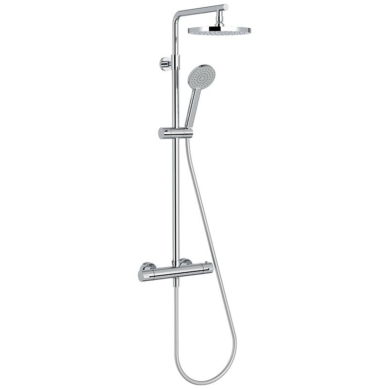 Изображение товара Душевая система Jacob Delafon Marcel E25084-CP с термостатом и хромом