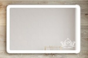 Изображение товара Зеркало Art&Max Latina с подсветкой 100x80 см, сенсор, диммер, пластик