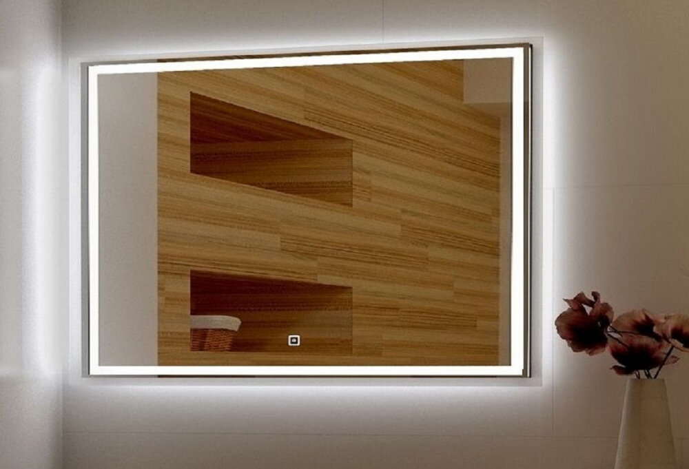 Изображение товара Зеркало Art&Max Monza с LED подсветкой 100x80 см белое Изображение товара Зеркало Art&Max Monza с LED подсветкой 100x80 см белое