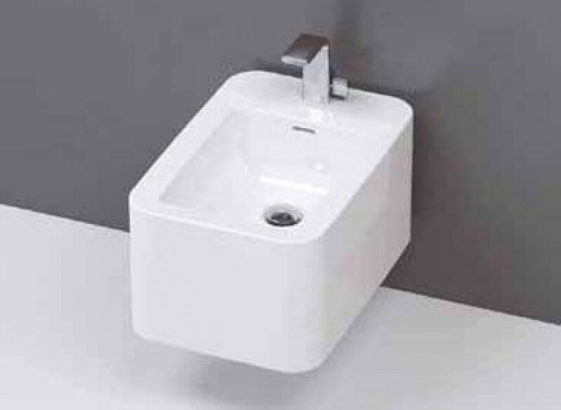 Изображение товара Подвесное биде Flaminia Nile NL218 из фарфора белое 540x360x235 мм