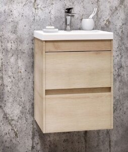 Изображение товара Тумба под раковину Art&Max Family-400-2C-SO-PB подвесная бежевый 40x35x50 см