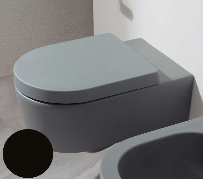 Изображение товара Подвесной унитаз Flaminia Mini Link 5064GRA Grafite экологичный и компактный