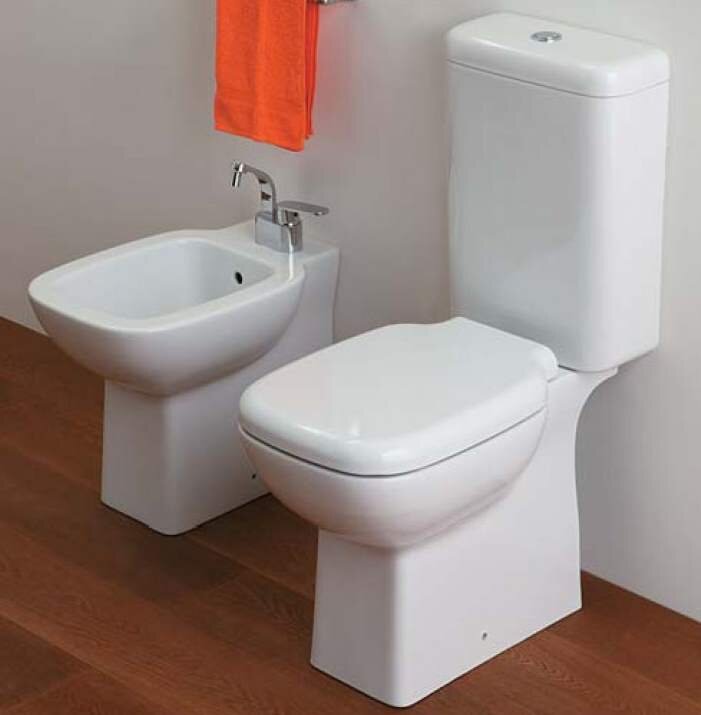 Изображение товара Напольный унитаз Flaminia Sprint SR115 с бачком SR39 белый глянцевый элитный дизайн