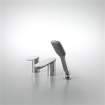 Изображение товара Смеситель Bravat Gina F565104C-2-ENG на 3 отверстия для ванны, хром
