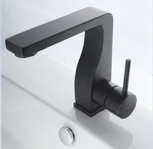 Изображение товара Смеситель Bravat Arc F16061K-2-ENG для раковины, черный