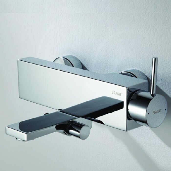 Изображение товара Смеситель Bravat Arc F66061C-01A-ENG c коротким изливом для ванны и душа, хром