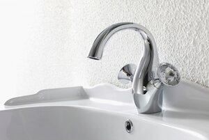 Изображение товара Смеситель Bravat Swan F14287C-ENG для раковины, хром