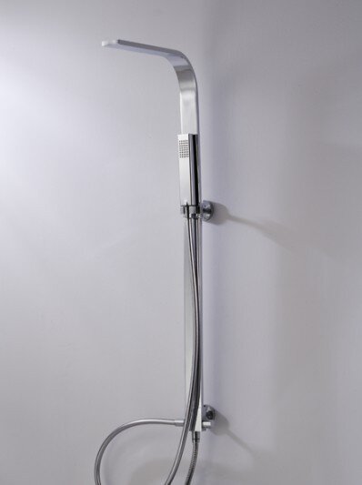 Изображение товара Душевая колонна Bravat Arc D224C-ENG без смесителя, верхний душ, хром