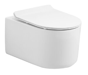 Изображение товара Подвесной безободковый унитаз Art&Max Rimini AM204CHR белый