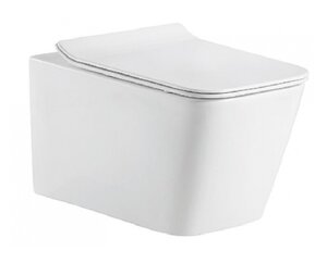 Изображение товара Подвесной унитаз Bravat Manno C21201UW-RUS сиденье с микролифтом, белый