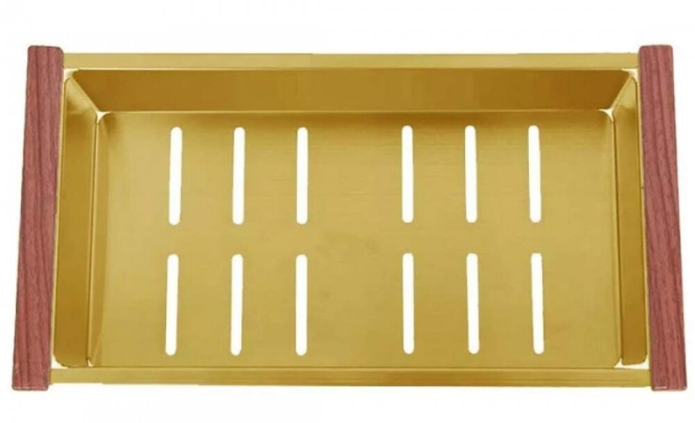 Изображение товара Поддон для мойки Zorg C 12-44 BRONZE из нержавеющей стали 430х200 мм