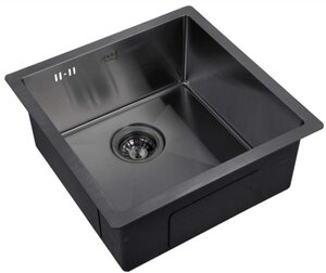 Изображение товара Мойка Zorg PVD 4444 Grafit, 44 х 44 см, графит