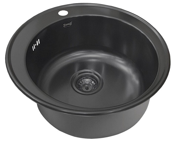 Изображение товара Кухонная мойка Zorg SZR-510/205 GRAFIT с PVD графит