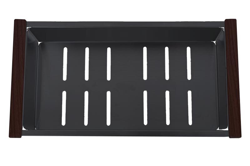 Изображение товара Поддон для мойки Zorg C 12-44 GRAFIT из нержавеющей стали 430х220х70 мм