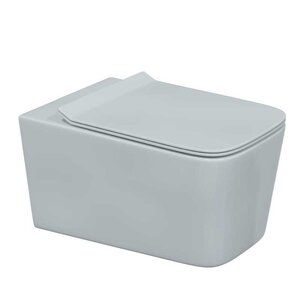 Изображение товара Подвесной безободковый унитаз Berges Floe Rimless 082121, крышка микролифт, белый