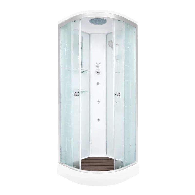 Изображение товара Душевая кабина Dto EM1590 с гидромассажем и стеклянной структурой