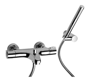 Изображение товара Смеситель Paini Arena 92CR105THKM для ванны, с термостатом и душевым гарнитуром, хром