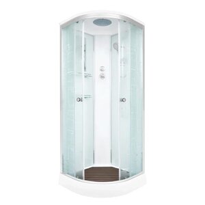 Изображение товара Душевая кабина Dto EM1510, 100 х 100 см, с крышей, стекло с узором