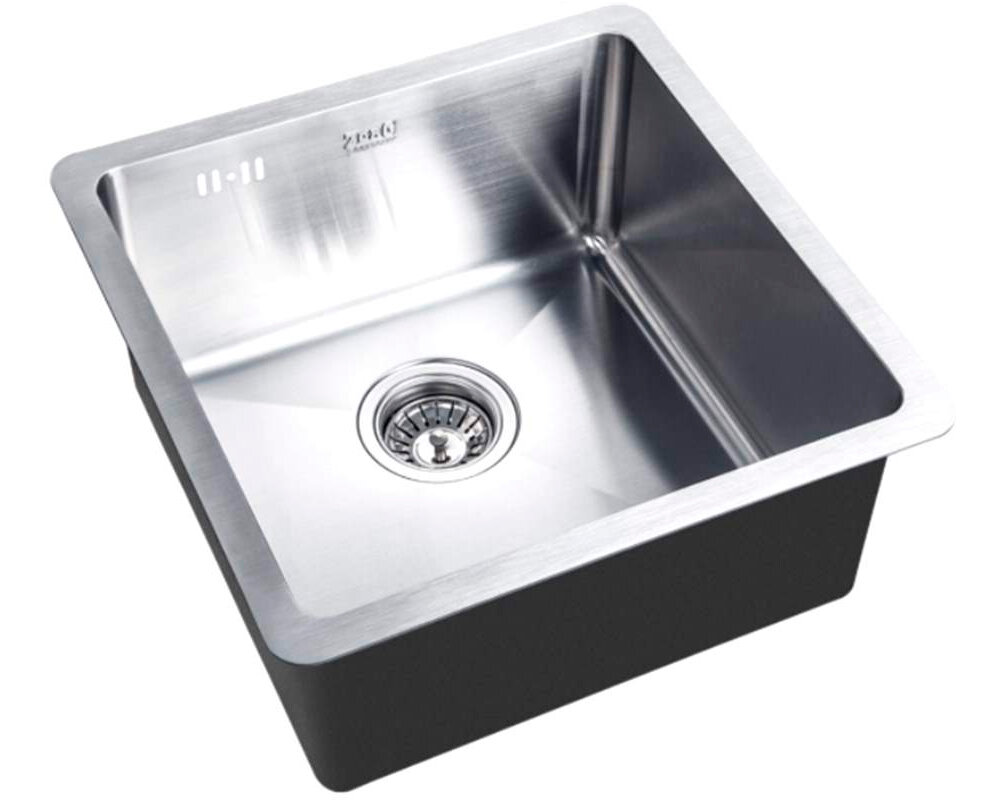 Изображение товара Кухонная мойка Zorg HD 4444 Inox 44x44 см из нержавеющей стали, глубокая, брашированная Изображение товара Кухонная мойка Zorg HD 4444 Inox 44x44 см из нержавеющей стали, глубокая, брашированная