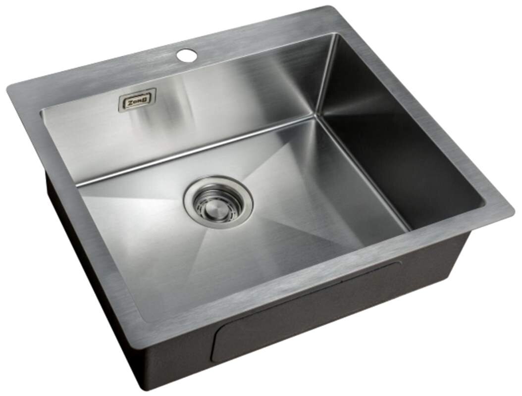 Изображение товара Мойка Zorg Light ZL R 590510, 59 х 51 см, брашированная матовая нержавеющая сталь