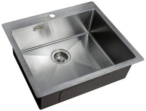 Изображение товара Мойка Zorg Light ZL R 590510, 59 х 51 см, брашированная матовая нержавеющая сталь