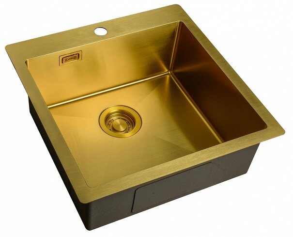 Изображение товара Кухонная мойка Zorg Light ZL R 510510 Bronze с PVD покрытием, 51х51 см