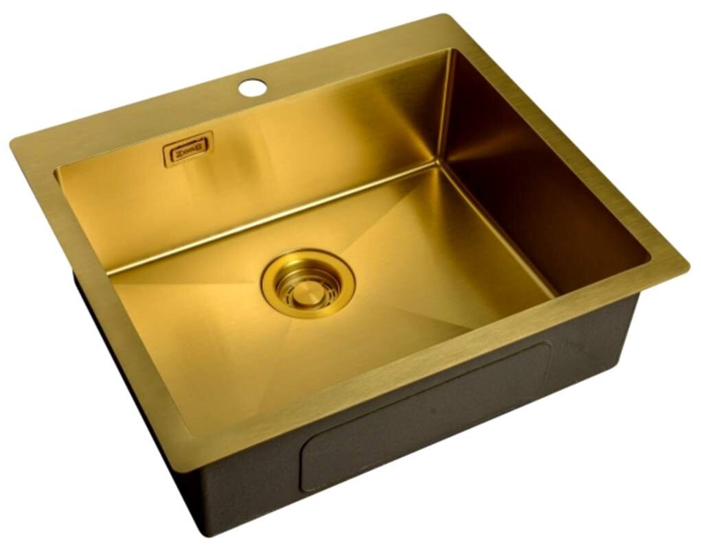 Изображение товара Кухонная мойка Zorg ZL R 590510 BRONZE - бронзовая PVD-обработанная, 59x51 см