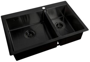 Изображение товара Мойка Zorg Light ZL R 780-2-510-L/R Grafit, 78 х 51 см, графит