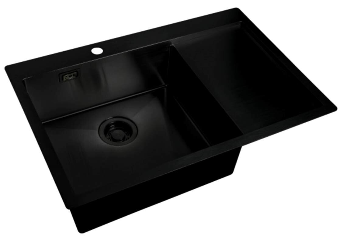 Изображение товара Мойка Zorg Light ZL R 780510-L/R Grafit, 78 х 51 см, графит Изображение товара Мойка Zorg Light ZL R 780510-L/R Grafit, 78 х 51 см, графит