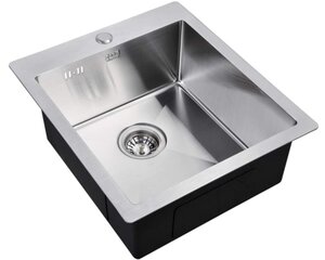Изображение товара Мойка Zorg Inox R 4551, 45 х 51 см, брашированная матовая нержавеющая сталь