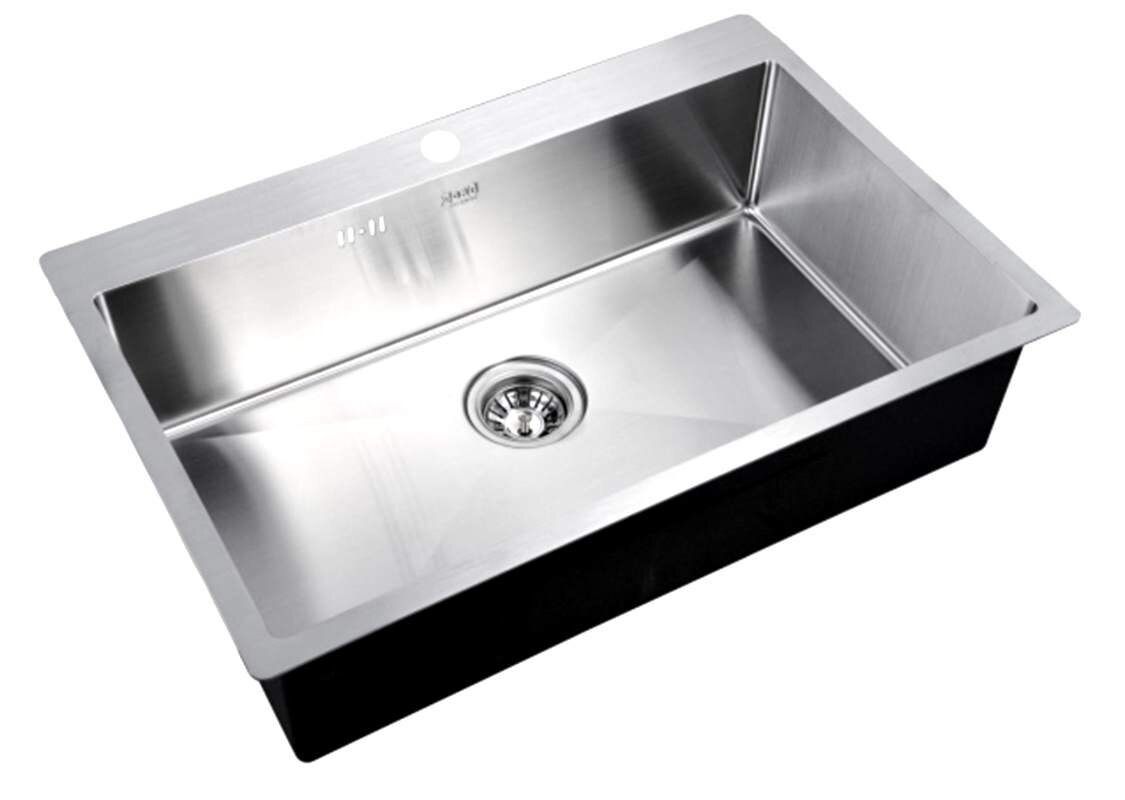 Изображение товара Кухонная мойка Zorg Inox R 7551 из нержавеющей стали с матовой поверхностью