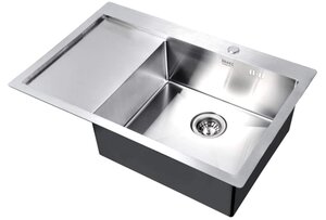 Изображение товара Кухонная мойка Zorg Inox R 7851-L со стильным матовым покрытием 78х51 см