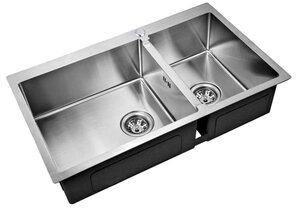 Изображение товара Кухонная мойка Zorg Inox R 78-2-51-L/R из нержавеющей стали, две чаши, матовая поверхность